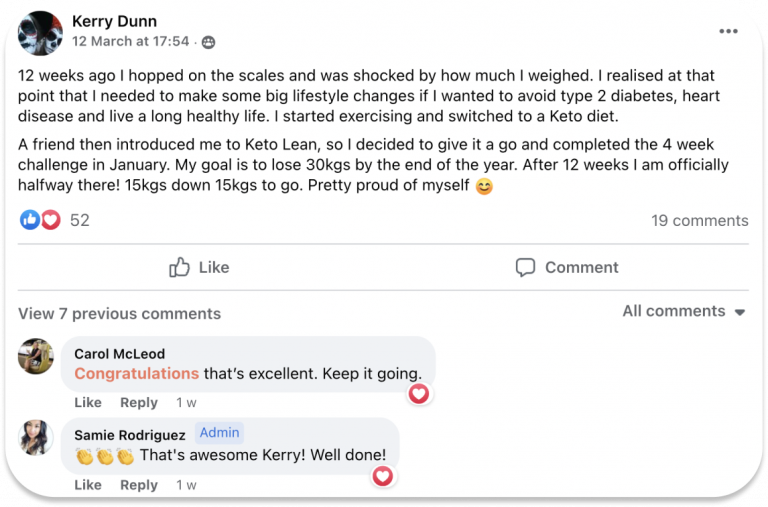 Success Keto Stories