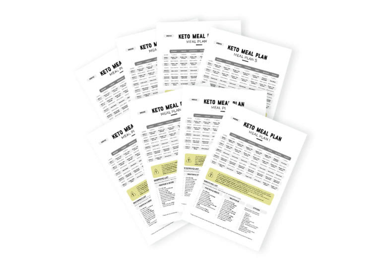 8-week program sheets