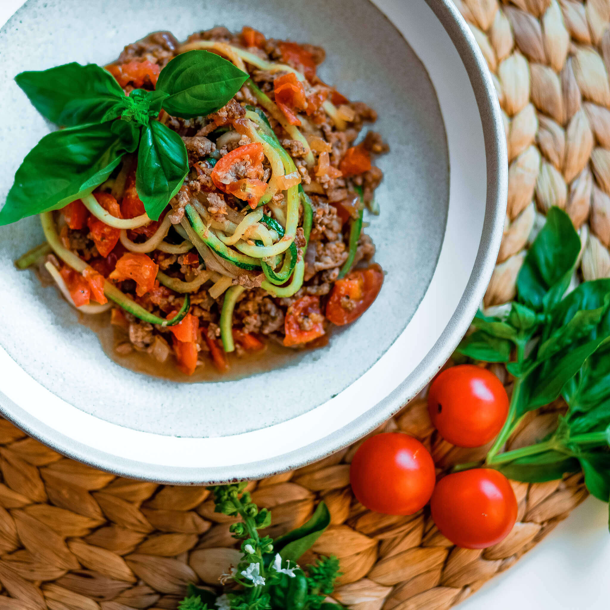 Zucchini-Bolognese